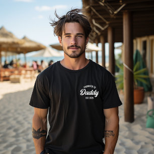T-shirt Papa Est 2026 promu à Papa 2026 Père 2026