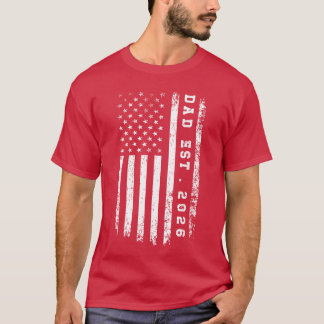 T-shirt Papa Est 2026 Promu Papa Est 2026 Père 2026