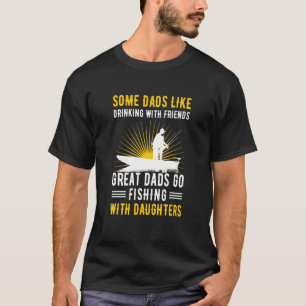 T-shirt Papa Est Comme Boire Avec Des Amis Aller Pêcher Av