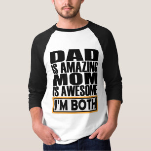T-SHIRT PAPA EST EXTRAORDINAIRE MÈRE EST INCONTOURNABLE JE