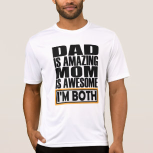 T-SHIRT PAPA EST EXTRAORDINAIRE MÈRE EST INCONTOURNABLE JE