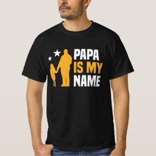 T-shirt Papa est mon nom Hommes