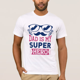 T-shirt Papa est mon super héros