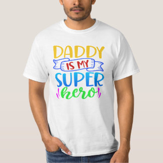 T-shirt Papa est mon super héros