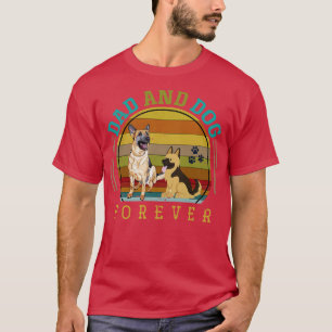 T-shirt Papa Et Chien Forever Animaux Animaux De Compagnie