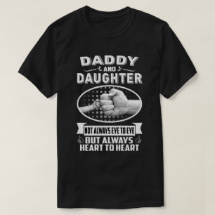 T-shirt Papa Et Fille Ne Sont Pas Toujours Oeil À Oeil Ma