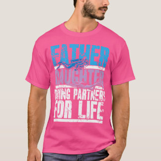 T-shirt Papa et fille partenaires de plongée en scaphandre