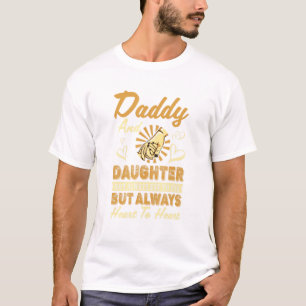 T-shirt Papa Et Fille Toujours Coeur Au Coeur - Pères