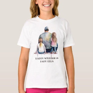 T-shirt Papa et filles personnalisées (9)