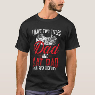 T-shirt Papa et Papa chat Je les berce tous les deux