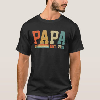 T-shirt Papa établi 2022 Papa est 2022 Idée pour papa
