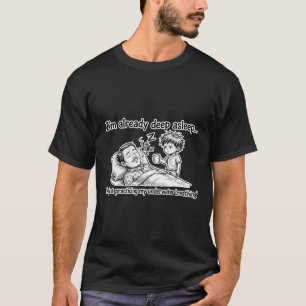 T-shirt Papa fait semblant de dormir pour éviter les enfan