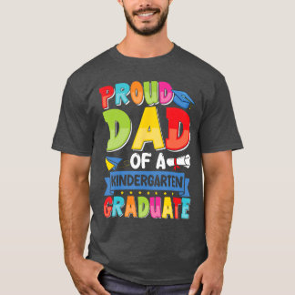 T-shirt Papa fier de la promotion 2025 Diplômé de maternel