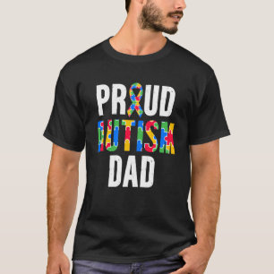 T-shirt Papa fier de l'autisme Sensibilisation à l'autisme