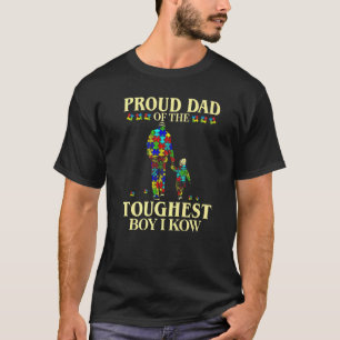 T-shirt Papa fier du garçon le plus courageux que je conna