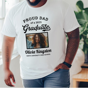 T-shirt Papa fier d'un diplômé de 2026 Blanc