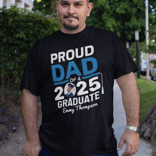 T-shirt Papa Fier D'un Diplômé De 2027 Famille Personnalis