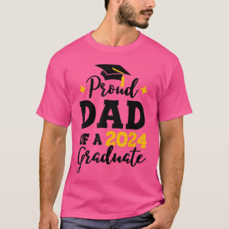 T-shirt Papa fier d'un diplômé de la promotion 2024 Senior