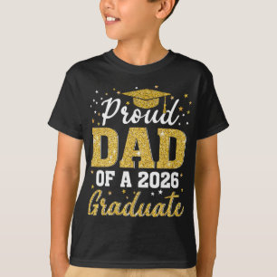 T-shirt Papa fier d'un diplômé de la promotion 2026 Senior