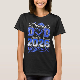 T-shirt Papa fier d'un senior 2026 Cl de 2026 diplômé Gra