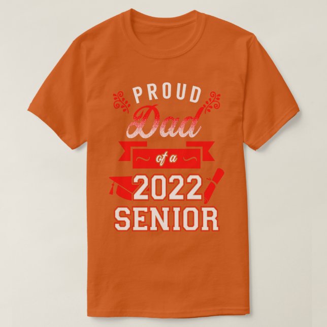 T-shirt Papa fier d'un terminale 4 de 2022 (Design devant)