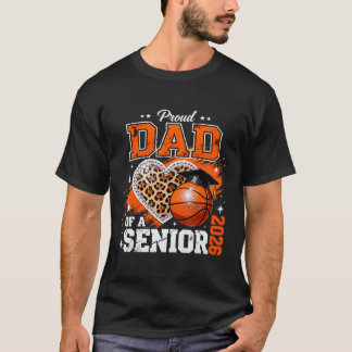 T-shirt Papa fière d'un terminal 2026 Sketll Léopard Diplô