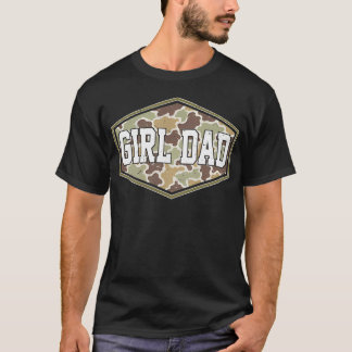 T-shirt Papa Fille Camo (2 Faces) Papa Camouflage De Fille