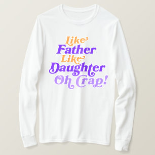 T-shirt Papa Fille Duo Drôle cadeau pour Père Papa Papa