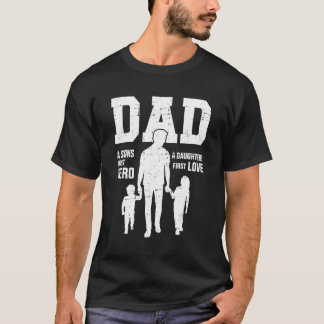T-shirt Papa Fils Premier Héros Fille Amour Pour La Fête d