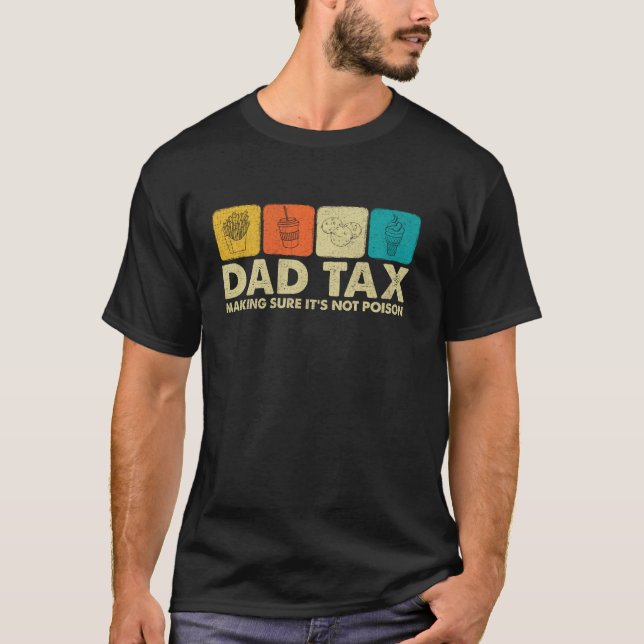 T-shirt Papa Fiscalité S'assurer que ce n'est pas du poiso (Devant)