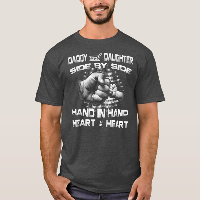 T-shirt Papa Fist Bump Fist Fête des pères mignonne Famill (Devant)