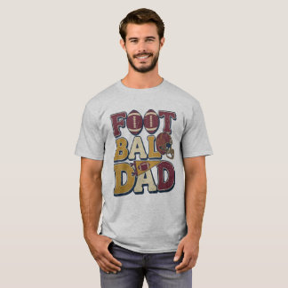 T-shirt Papa football style de typographie vintage avec ca