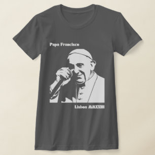 T-SHIRT PAPA FRANCISCO LISBOA MMXXIII
