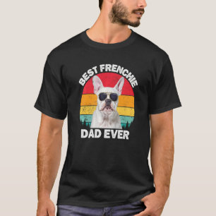 T-shirt Papa Frenchie Bouledogue Français Blanc Pour Les H