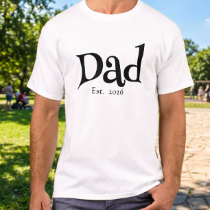 T-shirt Papa Fun Gras Simple Papa Établis Nouveau Papa