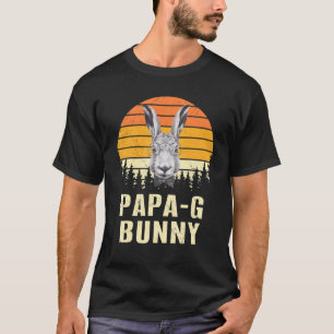 T-shirt Papa G Bunny Face Avec Lunettes De Soleil Pâques C