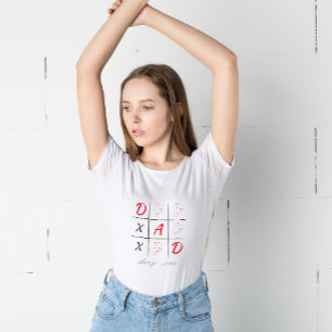 T-shirt Papa gagne toujours une belle journée moderne XOXO