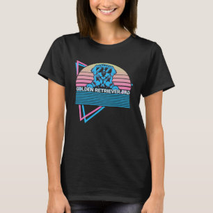 T-shirt Papa Golden Retriever Rétro