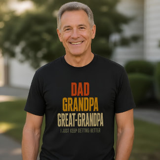 T-shirt Papa Grand-père Arrière-grand-père