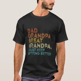 T-shirt Papa Grand-père Arrière-grand-père Fête des Pères