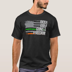 T-shirt Papa Grand-père Vétérinaire Irlandais Us Drapeau B