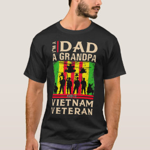 T-shirt Papa Grand-père Vietnam Vétérinaire Chemises ancie