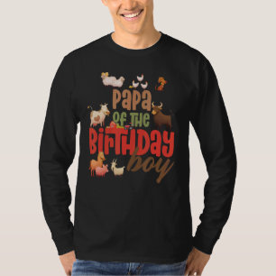 T-shirt Papa Grange Animaux Ferme Campagne Anniversaire Éq