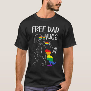 T-shirt Papa Gratuit Encarts Lgbt Pride Papa Dinosaur Rex