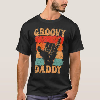 T-shirt Papa Groovy homme esthétique des années 70 Nostalg