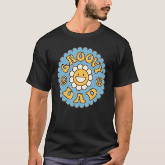 T-shirt Papa Groovy Homme Esthétique Des Années 70 Nostalg