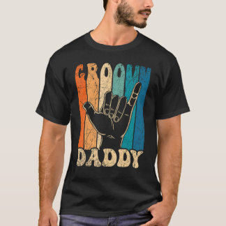 T-shirt Papa Groovy homme esthétique des années 70 Nostalg