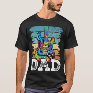T-shirt Papa Guitariste Guitare Acoustique Instrument de M