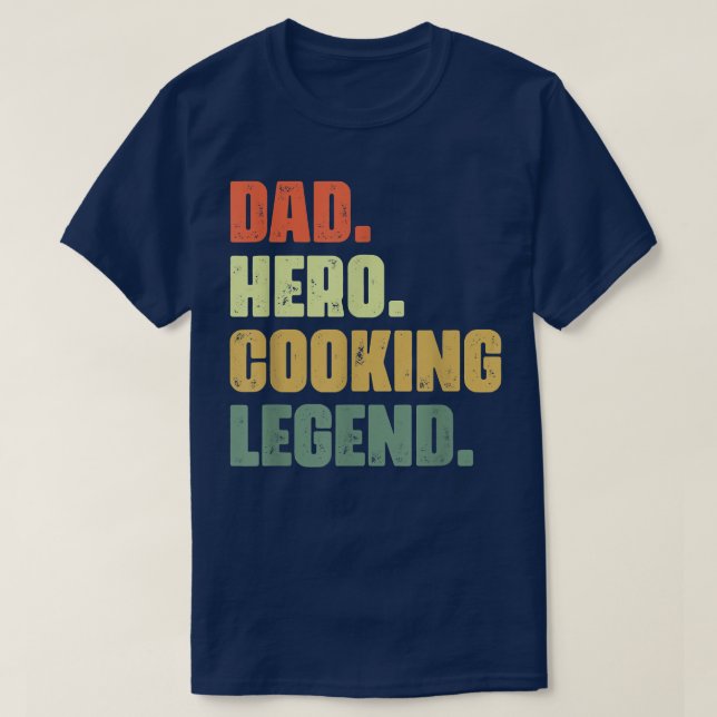 T-shirt Papa Hero Funny Cuisine Professionnelle Pour C Cul (Design devant)