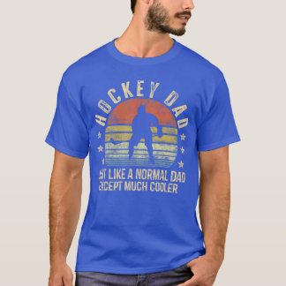 T-shirt Papa hockey tout comme un papa normal sauf beaucou